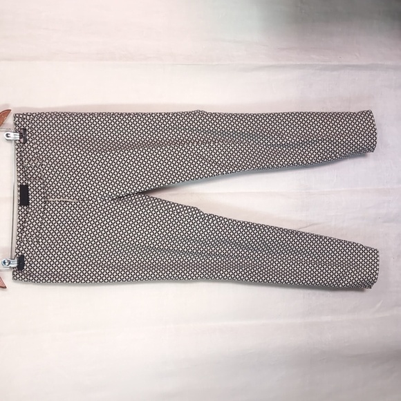 Cynthia Rowley Navy Cream Straight Leg Ankle Pant Size 8 - Picture 1 of 5